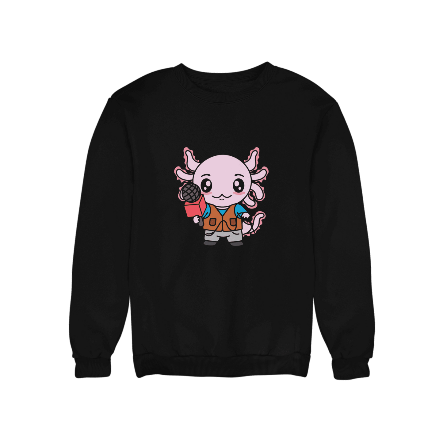 Sudadera Axolotzin Reportero Ajolote Unisex
