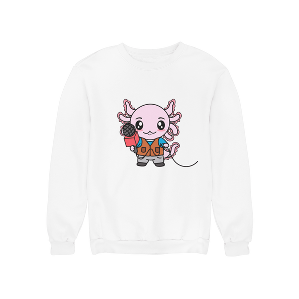 Sudadera Axolotzin Reportero Ajolote Unisex