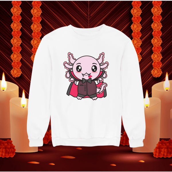 Sudadera Axolotzin Drácula Ajolote Unisex