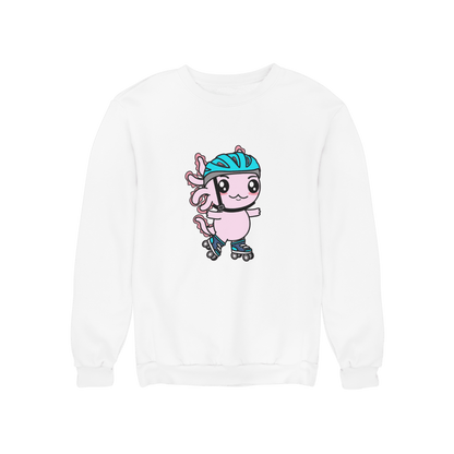 Sudadera Axolotzin Patinador Ajolote Unisex