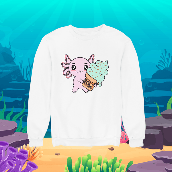 Sudadera Axolotzin Helado Ajolote Unisex