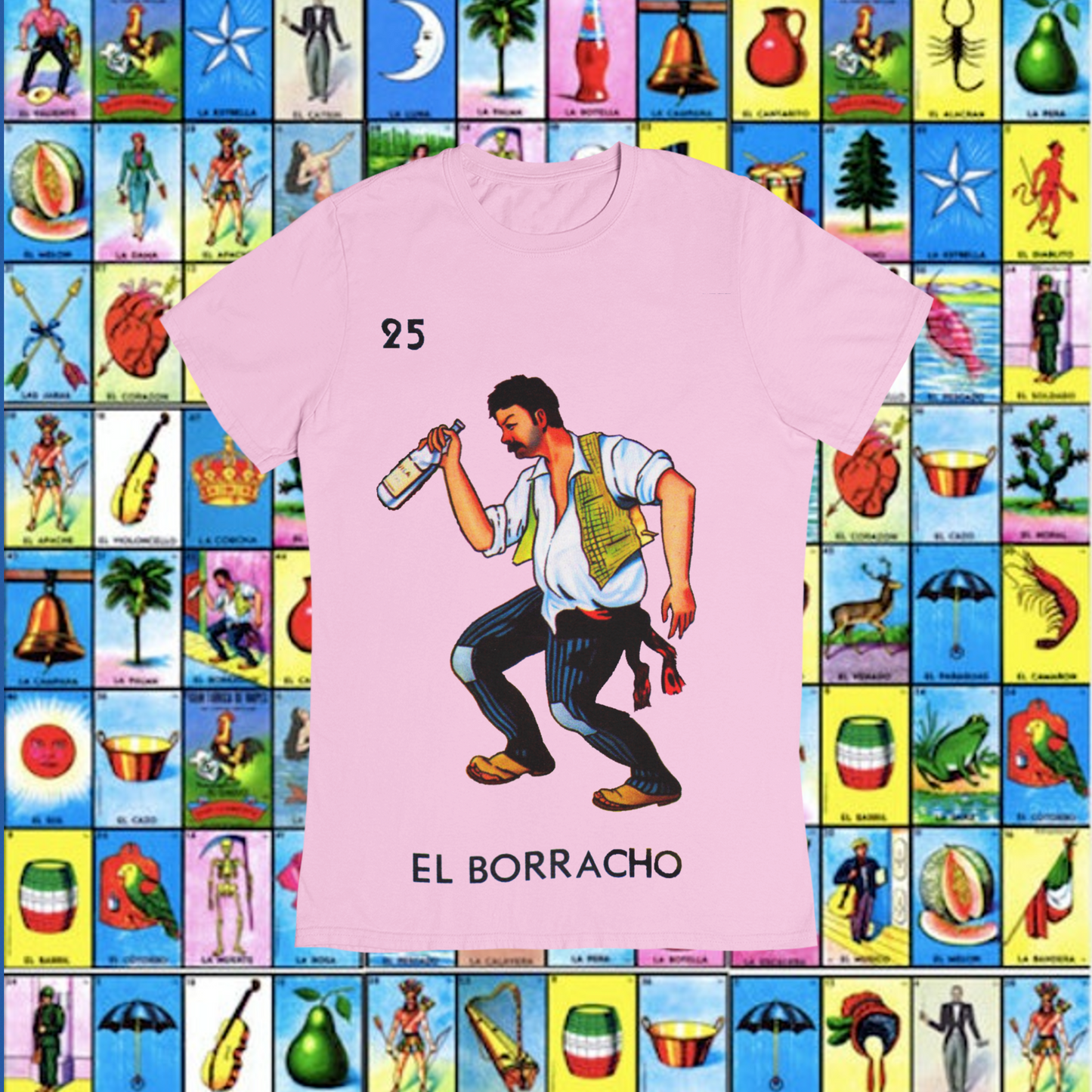 Playera Loteria El Borracho Adulto E Infantil