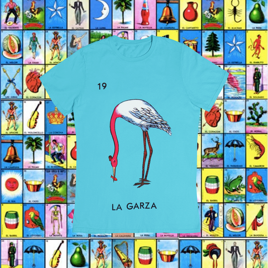 Playera Loteria La Garza Adulto E Infantil