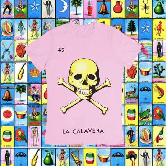 Playera Loteria La calavera Adulto E Infantil