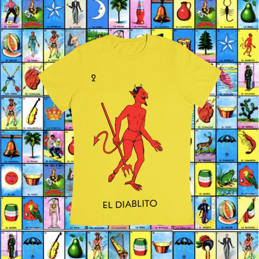 Playera Loteria El Diablito Adulto E Infantil