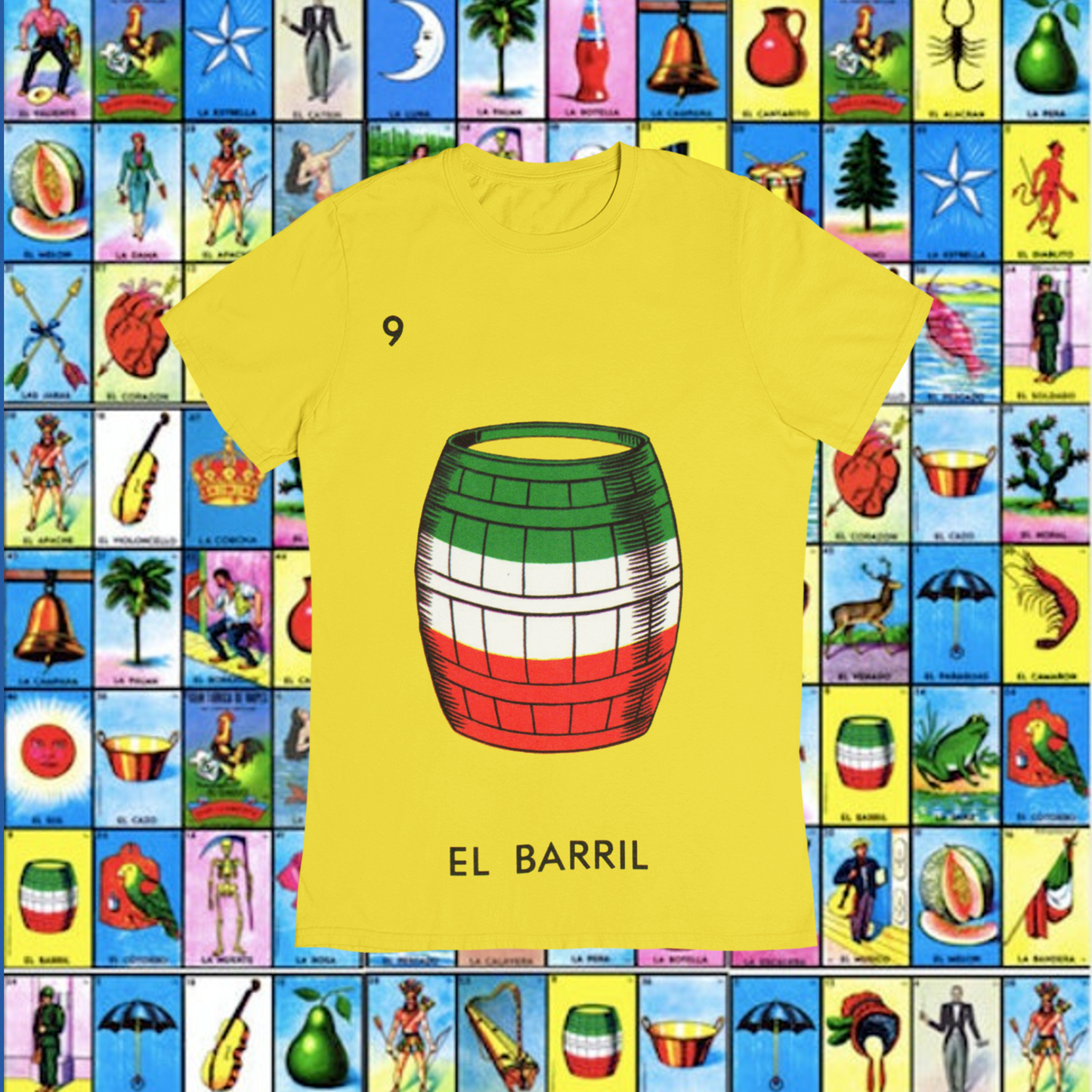 Playera Loteria El Barril Adulto E Infantil
