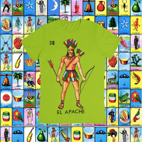 Playera Loteria El Apache Adulto E Infantil
