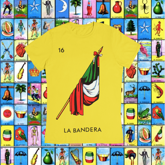 Playera Loteria La Bandera Adulto E Infantil